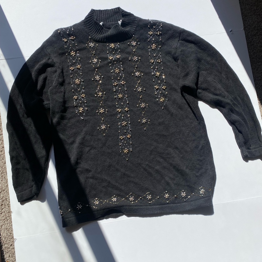 Vintage beaded sweater